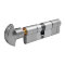 Цилиндр Securemme 361PCS4040115 K64 40/40 мм 5кл +1 монтажный ключ/ручка матовый хром
