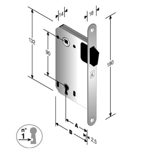 Механизм WC Bonaiti B-Two 940 матовый хром Механизм WC Bonaiti B-Two 940 матовый хром