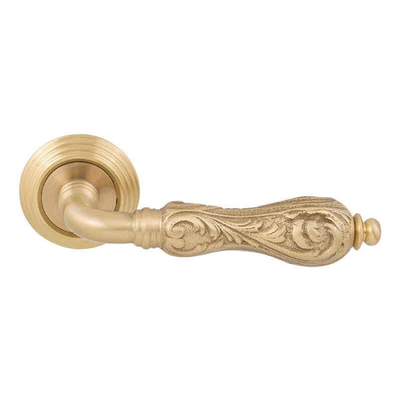 Ручка Fimet 147-269 F02 Flora матовая латунь R ф/з Ручка Fimet 147-269 F02 Flora матовая латунь R ф/з