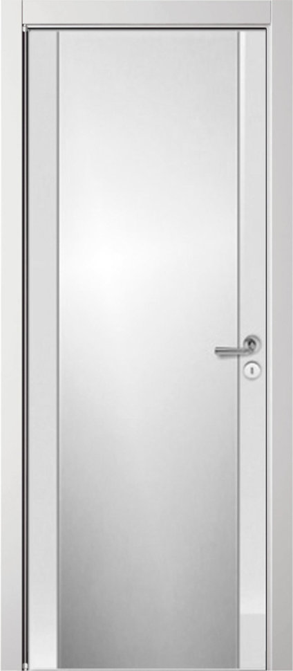 Дверь межкомнатная ламинированная LUCIDO LV2, белый глянец